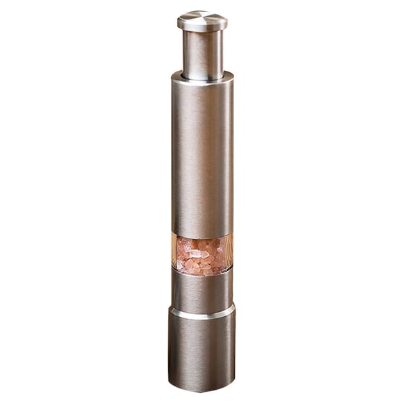 Molino de pimienta de acero inoxidable con pulsador, para cocina, comedor y bar