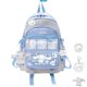 thumbnail image 4 of Kawaii Sanrio Blue Cinnamoroll Bolso De Hombro De Gran Capacidad Mochila De Dibujos Animados Para Niñas Japonesas Enviar Insignia Colgante Llavero [BTR], 4 of 4