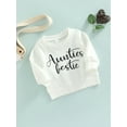thumbnail image 3 of Cenuakty Infant Baby Girls Boys Sweatshirts Letter Print Round Neck Long Sleeve Pullovers Spring Autumn Casual Tops, 3 of 8