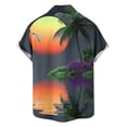 thumbnail image 5 of Cllios Hawaiian Shirts for Men Big and Tall Tropical Graphic Holiday Tops Regular Fit Lapel Collared Short Sleeve T-shirts Oversized Button Down Bowling Shirts S-5XL, 5 of 6