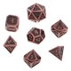 thumbnail image 2 of Dados De Juego De Mesa RPG De Aleación De Zinc De 7 Dados Para Mazmorras Y Dragones DND Cobre Sunnimix Dados poliédricos, 2 of 7