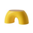 thumbnail image 1 of Children Stool Plastic Rainbow Shape Footstool Safety Kids Step Stool Seat for Living Room  Yellow, 1 of 10