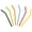 A, variant on Multipurpose Silicone Sipping Tubes 6 Count, Colorful Flexible Curved Eco Friendly Bendable Silicone Straws