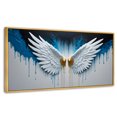 thumbnail image 1 of Cuadro Decorativo Canvas Revolution Marco Flotante Alas Corazón Dorado 120x60, 1 of 3
