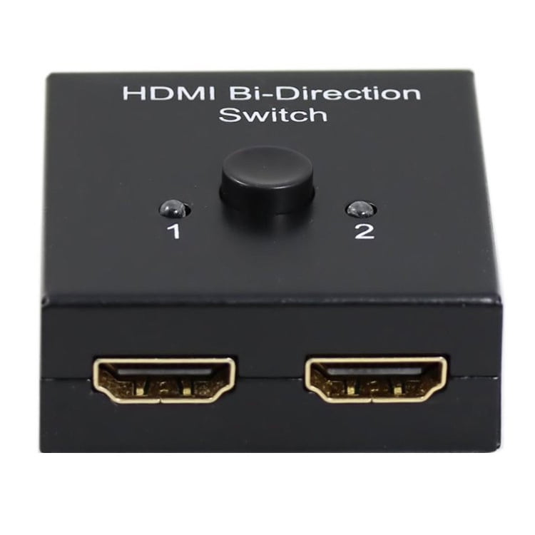 Gold Plated 2-Port HDMI Bi-directional 2x1 Switcher 1x2 Splitter Selector OX 