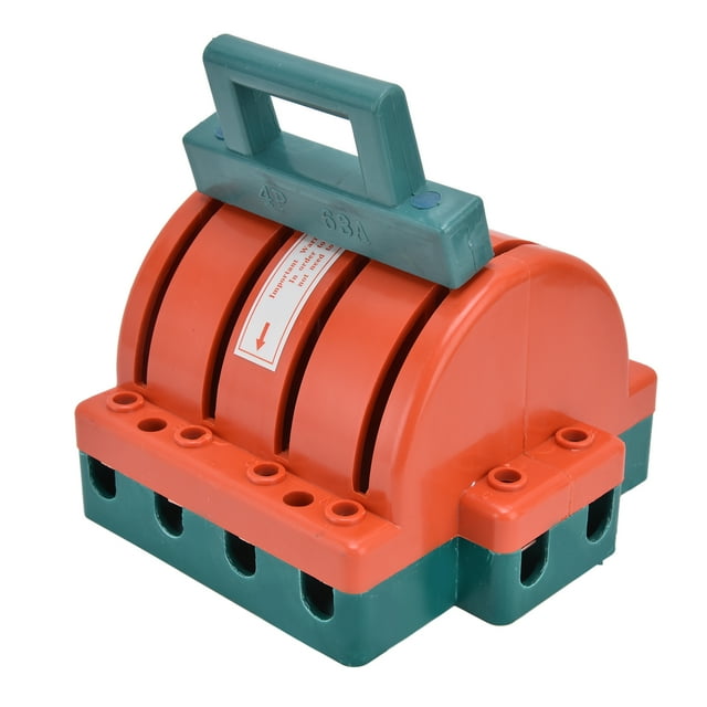 Interruptor de Cuchillo de Desconexión de Doble Tiro, Interruptor de Desconexión de Seguridad Shell 63a 380V Profesoanl para Electrodomiscicos para Empresas industriales industriales