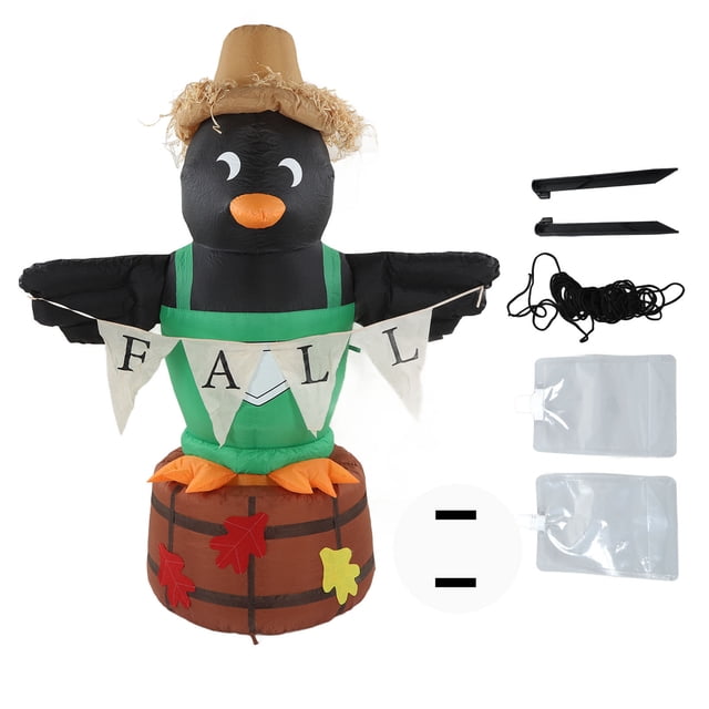 Pingüino espantapájaros inflable decoración impermeable para festivales de cosecha poliéster 210T para patio y césped ANGGREK Otros