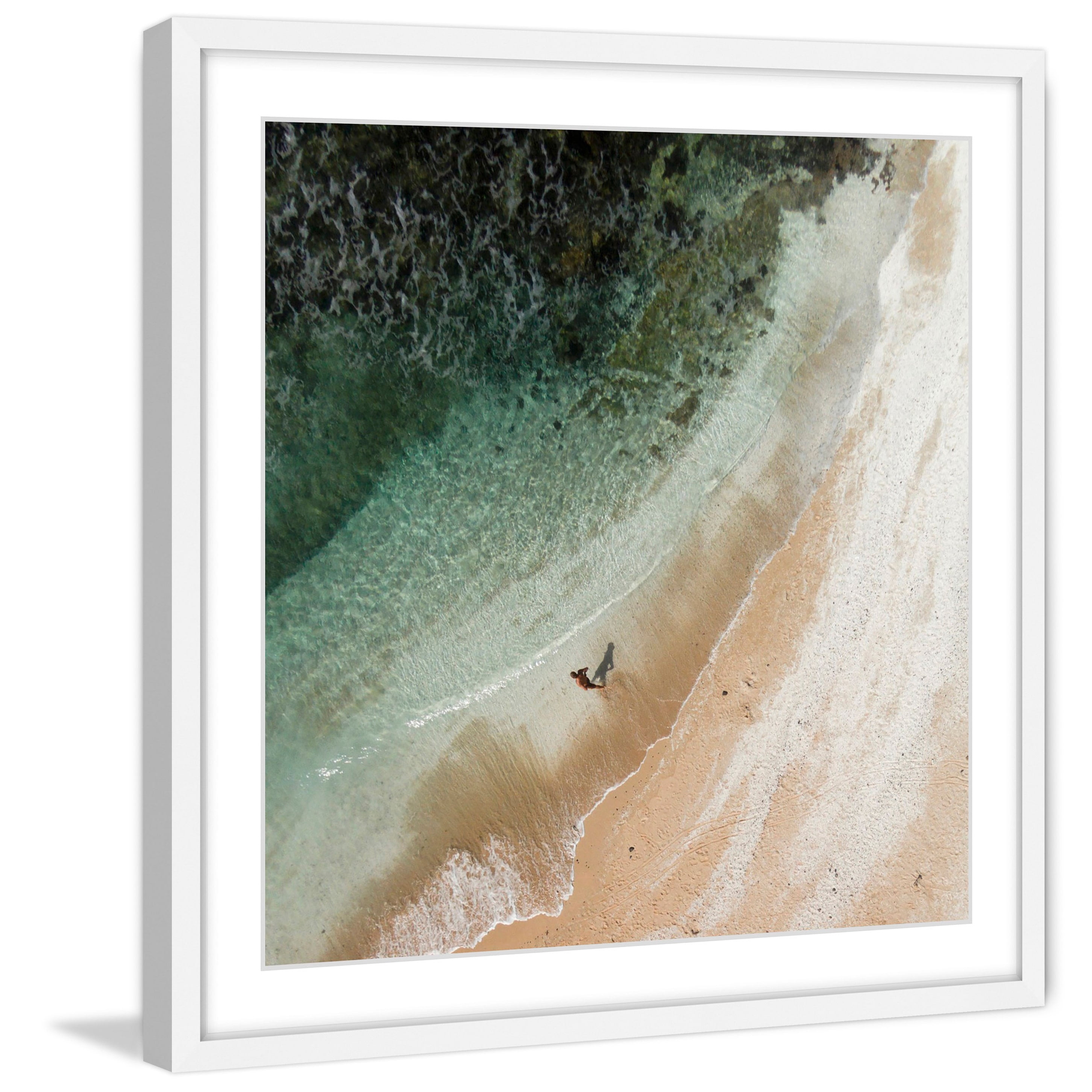 Marmont Hill "Walking in the Sand" by Karolis Janulis Framed Painting Print