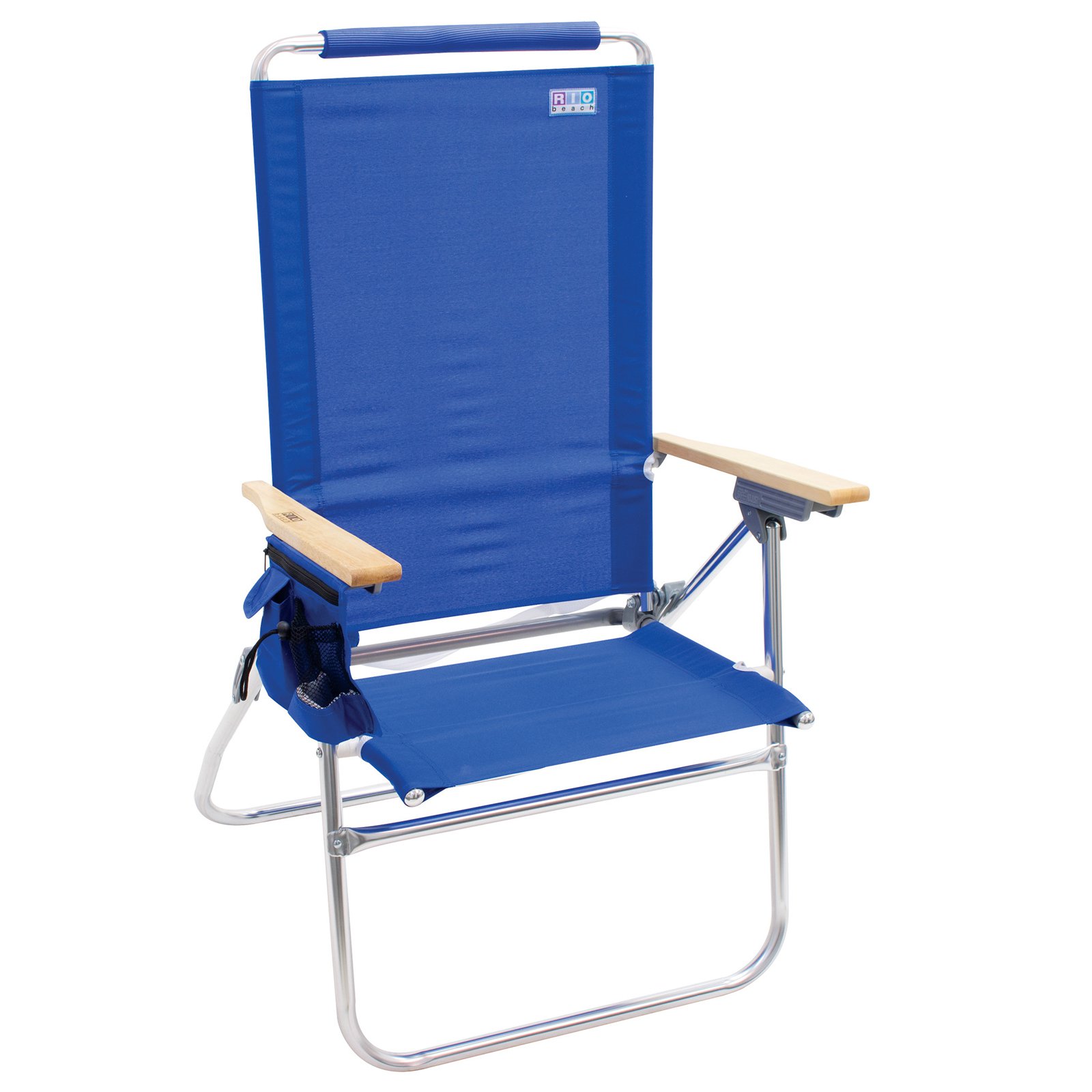 RIO Beach Hi-Boy Aluminum Beach Chair, Blue, Adjustable Lounge Chair - image 3 of 3