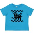 thumbnail image 3 of Inktastic Highland Cow Lover Checkered Girls Baby T-Shirt, 3 of 5