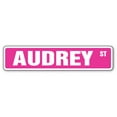 thumbnail image 1 of AUDREY Street Sign Childrens Name Room Sign | Indoor/Outdoor |  36" Wide Plastic Sign, 1 of 1