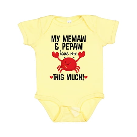 

Inktastic Memaw and Pepaw Love Me Boys or Girls Baby Bodysuit