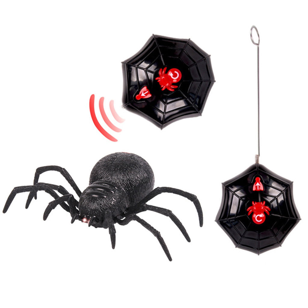 2CH Remote Control Spider Prank Toy Scary Halloween Christmas Gift for Trick NEW 