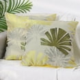 thumbnail image 2 of Unique Bargains 2 Leaf Throw Pillow Covers Plants Cushion Cases Decorative Pillowcases Yellow 18" x 18", 2 of 6