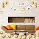 thumbnail image 4 of Banderines de cumpleaños ZHAOCHENG con 5 globos de látex de confeti dorados 12 pulgadas color blanco, 4 of 5