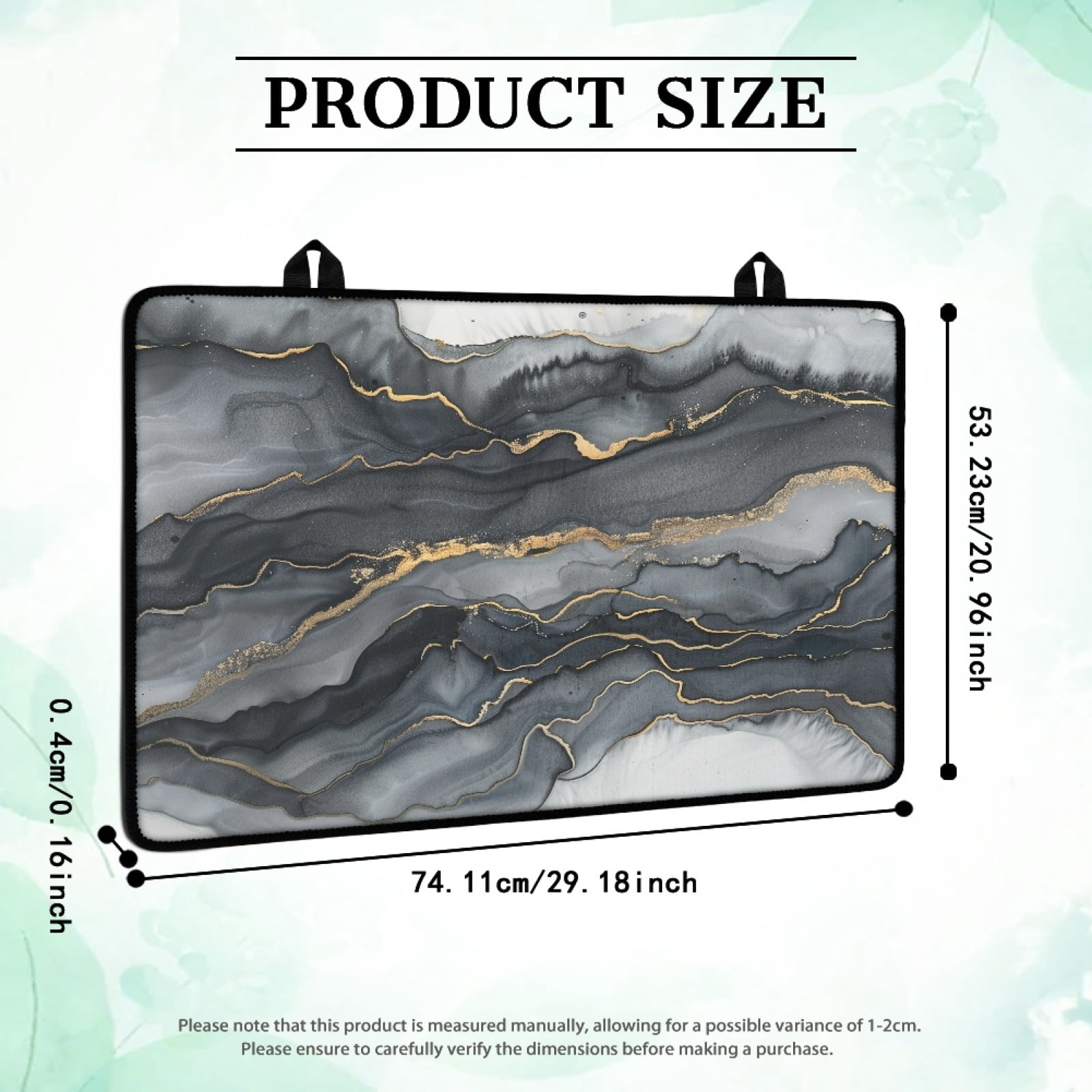 Renewold Electric Stove Top Cover for Stove Top, Induction Electric Stove Protector Non-slip Glass Cooktop Cover Range Cover Multipurpose Flat Top Stove Mat, Black Gold Marble