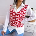 thumbnail image 3 of Chaleco de suéter de punto para mujer, suéter con cuello en V para mujer, chaleco de suéter sin mangas para mujer, prendas de punto con cuello en V para mujer diseñadas para precisión, 3 of 9
