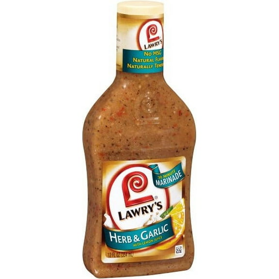Lawry's Herb & Garlic with Lemon Marinade 12 fl oz (Pack of 32)