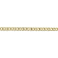 thumbnail image 3 of 14k Yellow Gold 24 Inch 3.35mm Curb Chain Necklace Pendant Charm, 3 of 9
