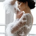 thumbnail image 3 of 10pcs encaje apliques bordados mariposas forma decoraciones de vestido de novia, 3 of 6