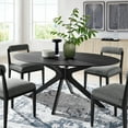 thumbnail image 1 of Modway Crossroads 71" Oval Wood Dining Table in Black, 1 of 8
