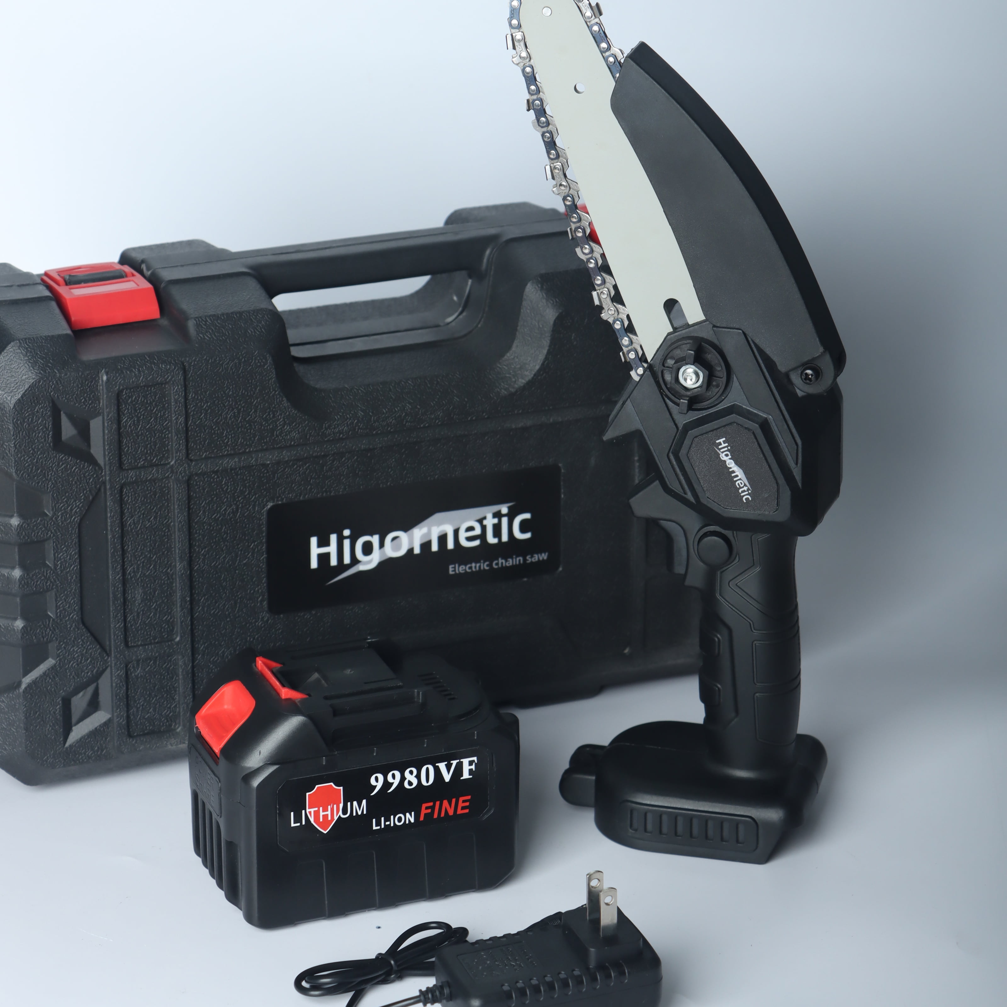 Higornetic  Mini Chainsaw with Battery & Chain, Electric Chainsaw for Cutting, Ideal for Gardening