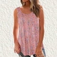 thumbnail image 1 of DPTALR Women's Solid Round-Neck Loose Sleeveless T-shirt Pullover Tops, 1 of 5
