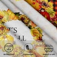 thumbnail image 2 of Nappe Citrouille d'Automne Ronde 60 Pouces Récolte d'Automne Action de Grâce Tournesol Noir Orange à Carreaux Lavable Résistant aux Plis et aux Taches Nappe Polyester Rustique Ferme, 2 of 5