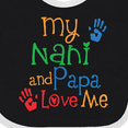 thumbnail image 4 of Inktastic Nani and Papa Love Me Boys or Girls Baby Bib, 4 of 4