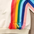 thumbnail image 7 of Hirigin Kids Baby Girl Rainbow Tassel Sweatshirts Crewneck Long Sleeve Sun Print Pullover Sweater Top Spring Fall Clothes, 7 of 7
