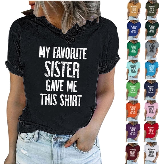 Fesfesfes Women T Shirts Short Sleeve Women Funny Printed Pattern Casual Fashion Soild Color Short Sleeve Tops Blouse Layering Shirts for Women L(US:8)