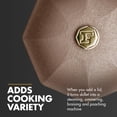 thumbnail image 4 of FINEX 12" Cast Iron Lid Skillet Lid - For 12" Cast Iron Skillet or Pot - Pan Lid for Precise Cooking Control - Built for Lifelong Use - Pre-Seasoned with Organic Flaxseed Oil - Kitchen Essentials, 4 of 7