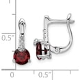 thumbnail image 4 of Sterling Silver Ss Rh-Plated 2.20T.W. Ga/White Topaz Circle Hinged Earrings Made In Thailand qe16643ga, 4 of 5