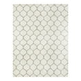 thumbnail image 3 of Unique Loom Trellis Shag Collection Area Rug - Ruby (10' x 13' Rectangle Ivory/Gray), 3 of 11