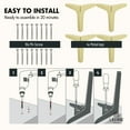 thumbnail image 6 of LAVANE 4 Inch / 10 cm Metal Furniture Legs, Set of 4 Modern Iron Diamond Triangle Furniture Feet DIY Replacement Gold for Cabinet Cupboard Sofa Couch Chair Ottoman, 6 of 7