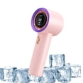 thumbnail image 1 of QKIIINQ Ventilador portátil de mano LED recargable, 199 Velocidades mini ventilador de mano potente, 4000mAh Ventilador turbo portátil personal, para Viajes, Acampar, Exteriores, Oficina, Hogar, 1 of 5