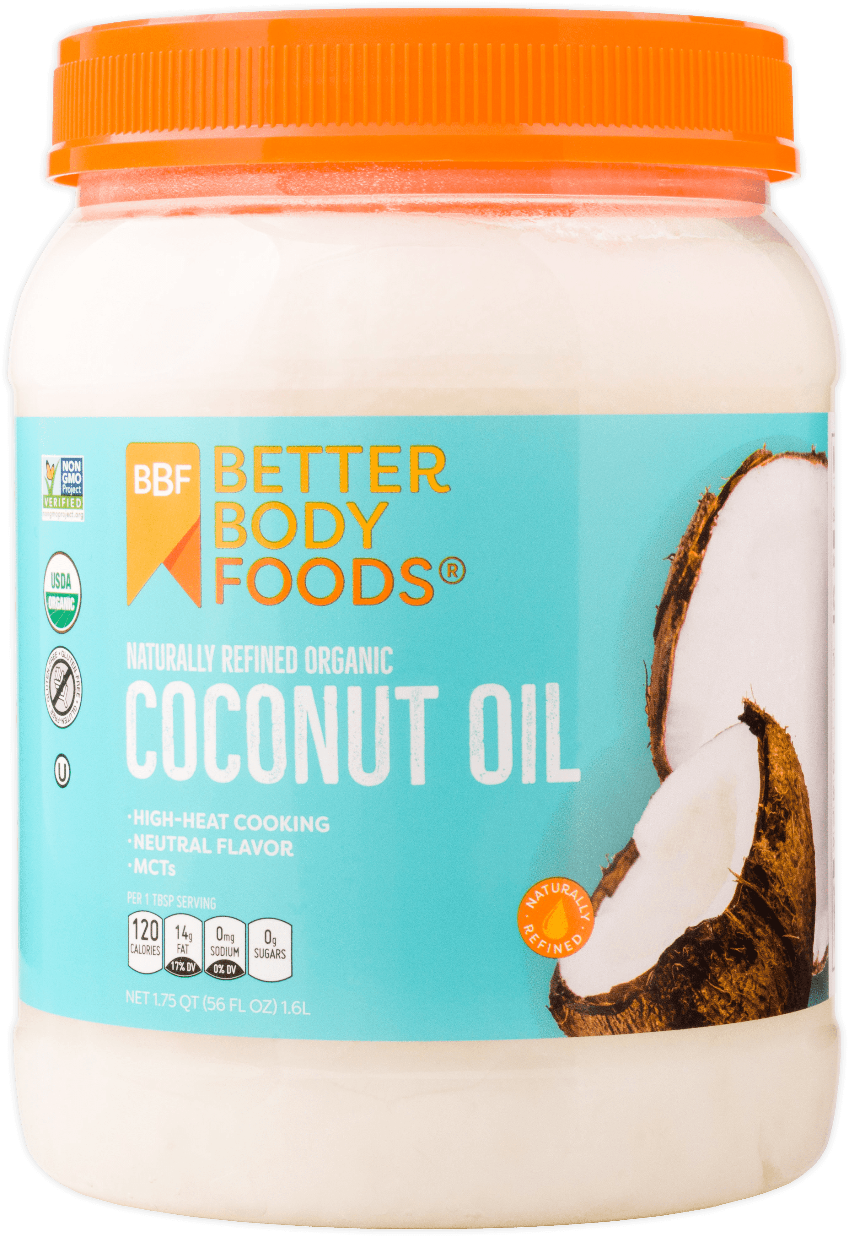 Photo 1 of BetterBody Foods Naturally Refined Organic Coconut Oil, 56 Fl Oz