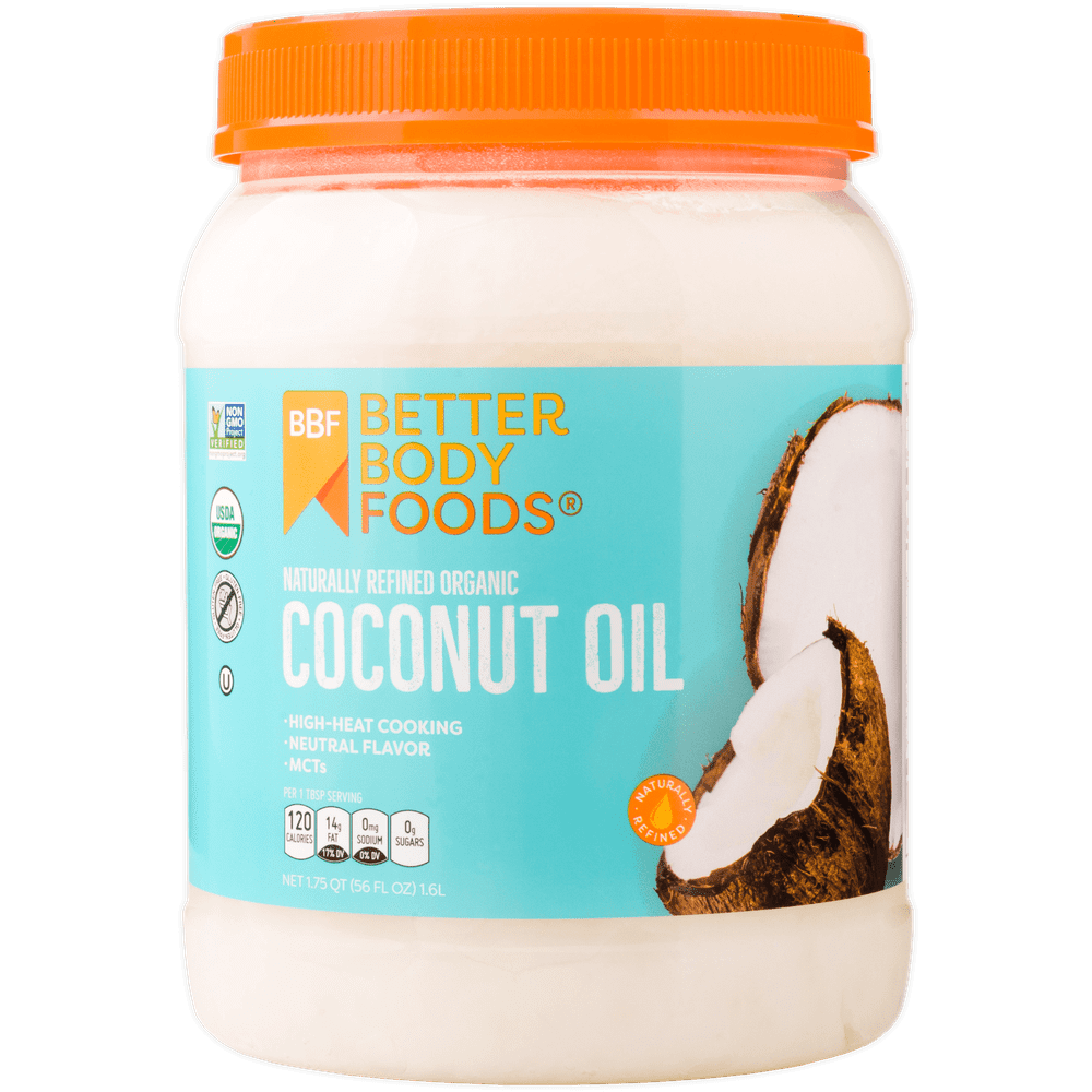BetterBody Foods Naturally Refined Organic Coconut Oil, 56 Fl Oz