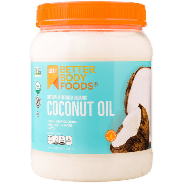 BetterBody Foods Naturally Refined Organic Coconut Oil, 56 Fl Oz ...
