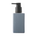 thumbnail image 1 of Botella de loción azul opaca de cerámica, diseño cuboide horizontal/vertical for champú, gel de ducha y desinfectante de manos, 1 paquete, 1 of 2