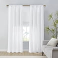 thumbnail image 4 of 1-Piece 27x64" Linen Blend Light Filtering Cordless Roman Shade,White, 4 of 20