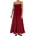 thumbnail image 1 of Women Maxi Dress Polyester for Summer Vacation and Beach, 1 of 4
