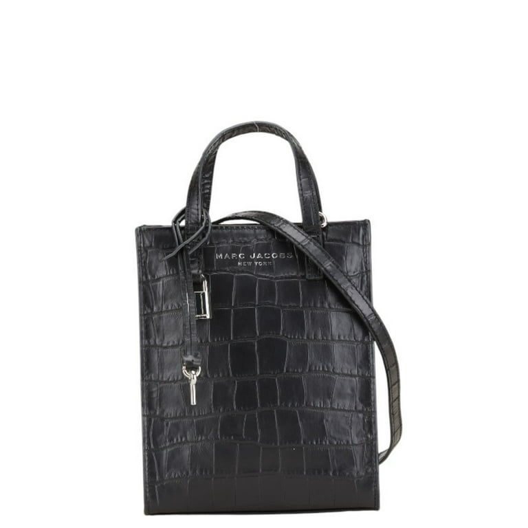 Pre-Owned MARC JACOBS Crocodile Embossed Micro Tote Bag Pre-Owned MARC JACOBS Crocodile Embossed Micro Tote Bag
