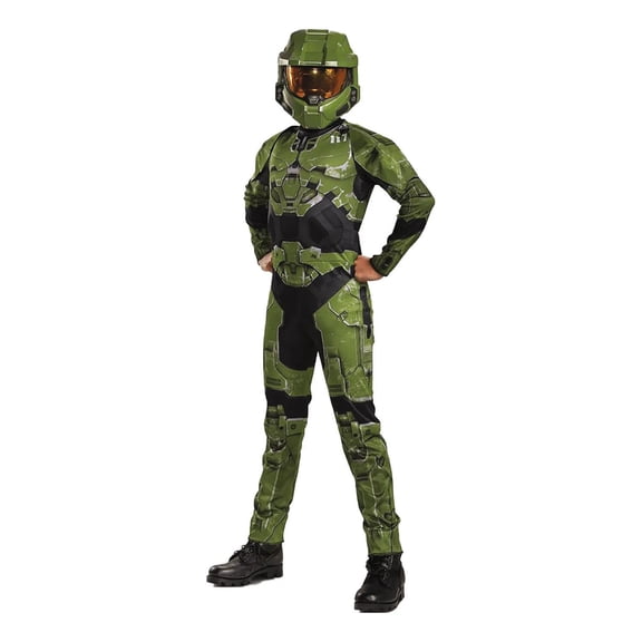 Disguise Boys' HALO Infinite Classic Master Chief Jumpsuit Costume - Size 4-6