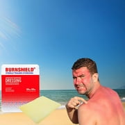 Burnshield Sterile First Aid Burn Dressing Non Stick Pads for Wounds & Burns, 25-Count