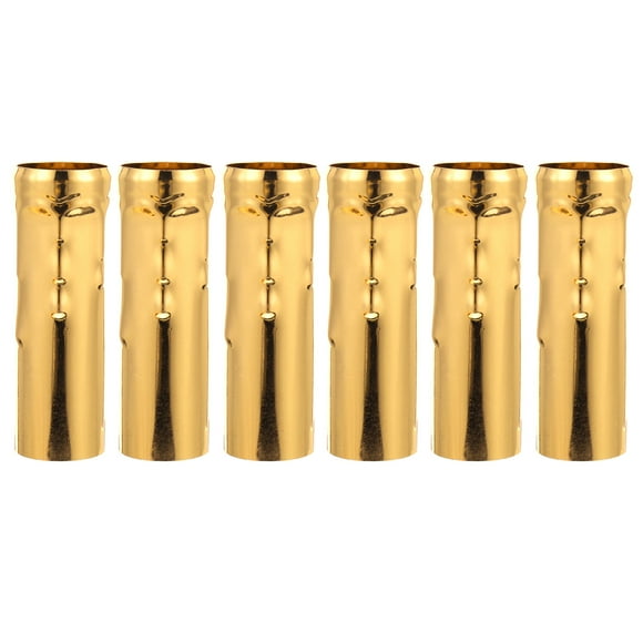 6 Pcs Manchons de Bougie pour Lustre Housses de Douille de Bougie E14 Couvre-Candélabres de Base