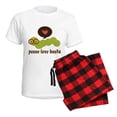thumbnail image 5 of CafePress - Peacelovebooks Worm Brown Words Pajamas - Women's Short Sleeve Print T-Shirt and Pants Light Cotton Pajama Set, 5 of 7