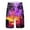 Purple, variant on JLFKNG Casual Mens Swim Shorts Plus Size Swim Bottoms Drawstring Loose Fit Casual Sports Running Straight Leg Knee Length Swim Shorts Comfy Swim Trunks
