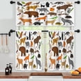 thumbnail image 3 of LALILO Kitchen Curtains and Valances Set of 3 36" Collection Window Treatment Tiers for Window Decor, 3 of 5