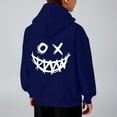 thumbnail image 6 of SonxaHe Little Boy's Hoodie Fleece Cartoon Graphic Hooded Top with Pocket Streetwear Sports Active Hoodie for Kids Blue,Size 7-8, 6 of 8